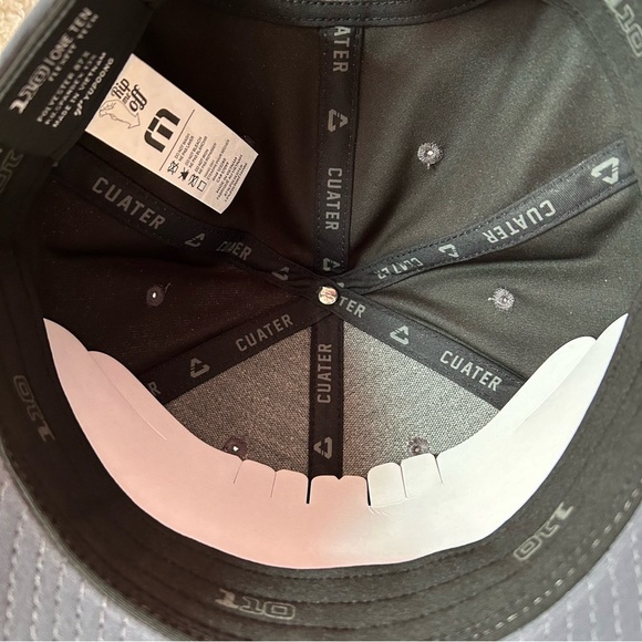 Travis Matthew Cuater Flex Fit Golf Adjustable Snapback Dark Slate & Yellow NEW - Picture 3 of 3